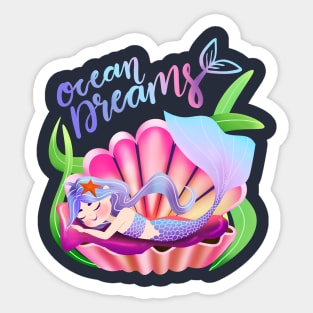 Mermaid Ocean Dreams Sea Life Sticker